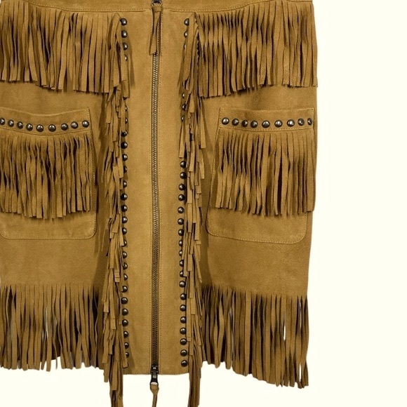 Fringe-tastic Double D Ranchwear Real Suede Fringe Skirt - Picture 9 of 14